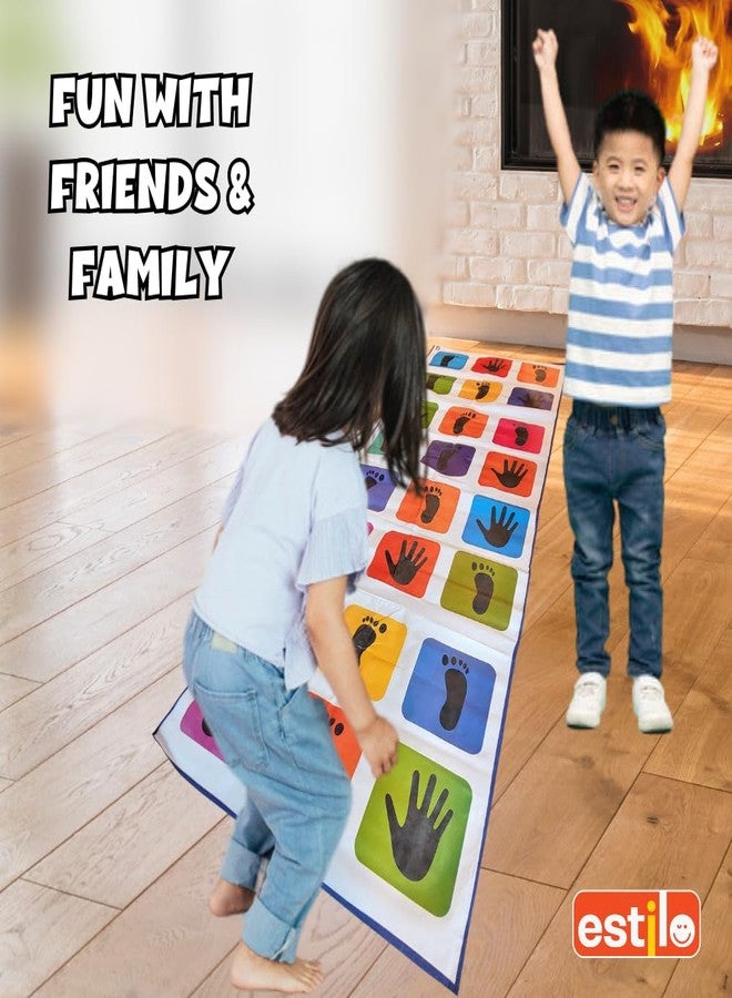 إستلو لعبة Estilo Hopscotch للأطفال | بساط لعب جامبو للأطفال (3.5 قدم × 9 قدم) | كيث كيث، ستابو، لانغدي، إيكا دوكا، باندي، كونتي بيل | لعبة أرضية التوازن الفريدة | لمدة سنتين فما فوق - (40 بوصة × 108 بوصة) - Image 5